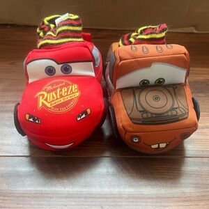 Disney Cars Plush Slippers - lightning mcqueen and mater Red and Brown